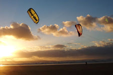 Kite surfing, land boarding & buggies